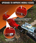 Beefed Up Tractor Bucket Hitch Receiver With Non Slip Pad Clamp On Trailer Hitch 2 Inch Ball Mount Receiver Adapter setup