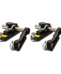Pair of Clear Cut Table Saw Stock Guides with roller bearings for safer, cleaner, and more precise cuts, includes 30 inch track.