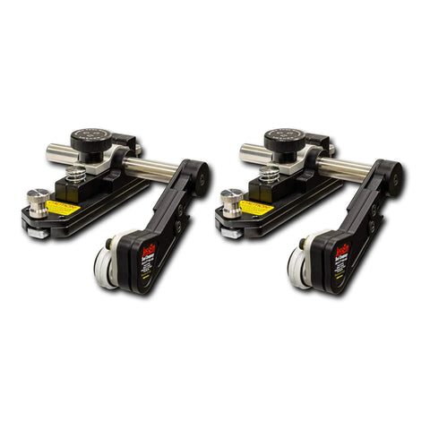Pair of Clear Cut Table Saw Stock Guides with roller bearings for safer, cleaner, and more precise cuts, includes 30 inch track.