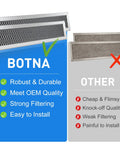 Comparison of Microwave Charcoal Filter Replacement showing durability and ease of install vs other brands.