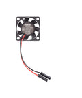 Black 40mm cooling fan for Raspberry Pi 4 Model B Starter Kit with 4GB RAM and 64GB preloaded micro SD card.