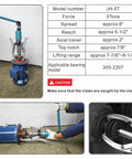 5 Ton Hydraulic Gear Puller With Wheel Bearing Separator setup and usage details
