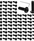 M5 X 16mm Hex Socket Button Head Cap Screws Kit In Black Oxide, Alloy Steel 12.9 Grade, 50 Piece, Nuts, 2mm Hex Key