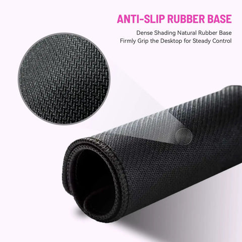 Detailed view of anti-slip base on Oversized 30x12 Inch Gaming Mouse Pad Dope Non Slip Large Keyboard And Computer Accessory.