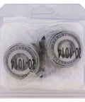 Harley Wheel Bearing Seal Kit Replacement 25-1001 with visible double lip seals and ABEC 3 high speed bearings in packaging.