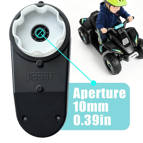 Close-up of Two Pack RS390 6V 18000RPM Miniature DC Motor With Gearbox Upgrade and toy vehicle
