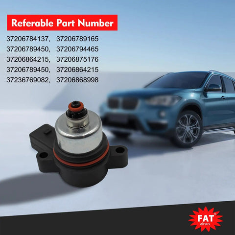 Air Suspension Compressor Solenoid Valve Kit For BMW 5 Series F07 Grand Tourismo F11 Touring And 7 Series F02 F01 F04 F07 F11 F15 G32 2010 To 2017 Replacement Pump Upgraded Beefed Up Performance, showing component and car in background