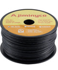 500 Foot SPT-1 Zip Cord Extension Wire 18 AWG 2 Conductor UL Listed Indoor Outdoor Black spool