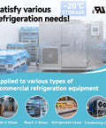 Commercial Refrigeration Defrost Timer 40A 2HP 120V AC 60Hz UL Certified Pro Grade Defrost Controller With 1 to 6 Daily Auto Defrost Cycles, Adjustable 4 to 110 Minutes In 2 Minute Steps, Keeps Evaporators Frost Free Cooling Performance Boost for walk-in boxes