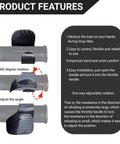 Product features of Motorcycle Cruise Assist Handles Throttle Mount Cruise Lever Rocker Switch Universal Carbon Fiber Black 2 Pack showcasing installation details.