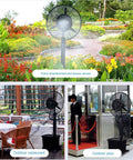 Industrial Mist Cooler With Wide Angle Spray Fan To Blast Through Sticky Summer Grind And Keep Large Patios Chill Indoors Or Outdoors All Day in outdoor restaurant and public spaces.