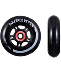 Durable 76mm Inline Skate Wheels 2-Pack With Optional Bearings Spacers And Washers For Ultra Smooth Indoor And Outdoor Skating Steel Black Finish