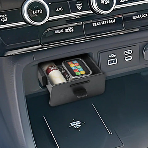 Center Console Organizer Tray For Honda Pilot 2023 2024 2025 2026 And 2026 Passport, Hidden Armrest Storage with items stored