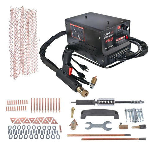 Pro Grade Dent Repair Kit With Stud Welder Puller Heavy Duty 110V 3500W Spot Welder Auto Body Tool set with welding accessories