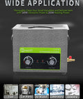 6L High Power Ultrasonic Parts Cleaner With 180W Beefy Cleaning Power, Adjustable features on display