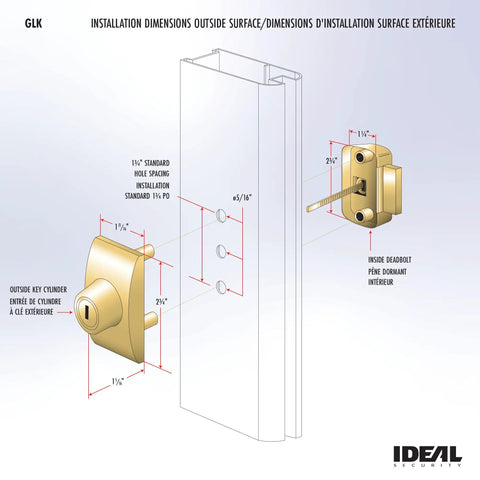 Rock Solid Heavy Duty Deadbolt Lock For Storm And Screen Doors Featuring Quick Keyed Entry Sleek Snow White Finish Two Piece Set Built Tough To Secure Exterior Doors And Legit Peace Of Mind Premium Steel Construction