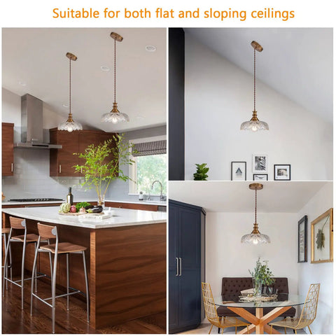 Vintage Flower Pendant Light Fixture For Kitchen Island And Living Room Bedroom Hallway Modern Hanging Lamp With Glass And Metal Shade Cozy Yet Chic Lighting That Elevates Any Space in kitchen and dining area