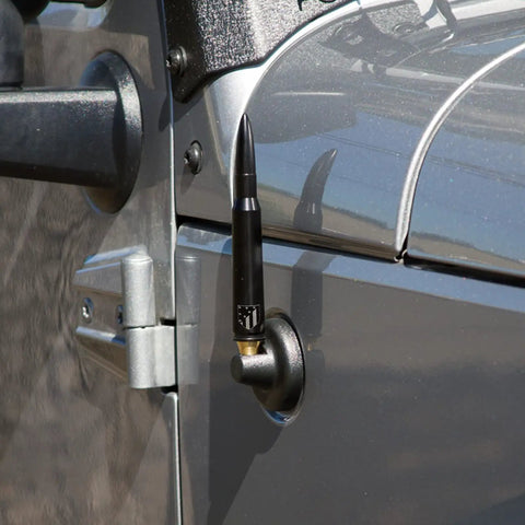 Jeep Wrangler Short Black 5.7 Inch Aluminum FM Aerial Antenna Replacement Mast Whip For JK JKU JL JLU 2007 2021 on Jeep