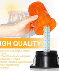 30 Led Amber Forklift Strobe Light 30W Heavy Duty Vehicle Safety Beacon showing durable amber PC lens and ABS base.