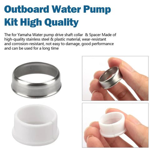 Outboard Water Pump Drive Shaft Collar And Spacer Replacement Kit 61A-45527-00-00 61A-45538-00-00 stainless steel collar