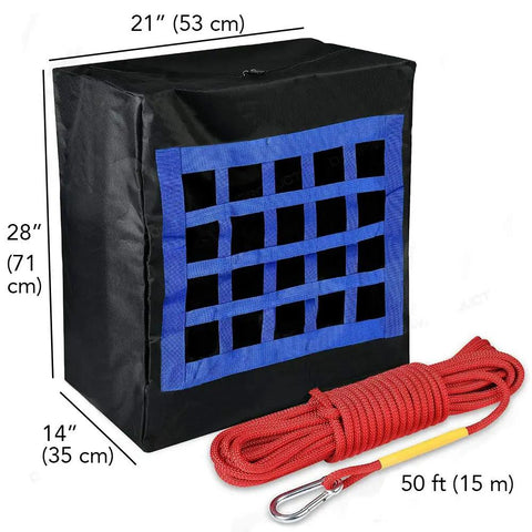 Pet Fire Escape Bag For Large Dogs And Cats Up To 100 Pounds With 50 Foot Rope Rapid Rescue Carrier
