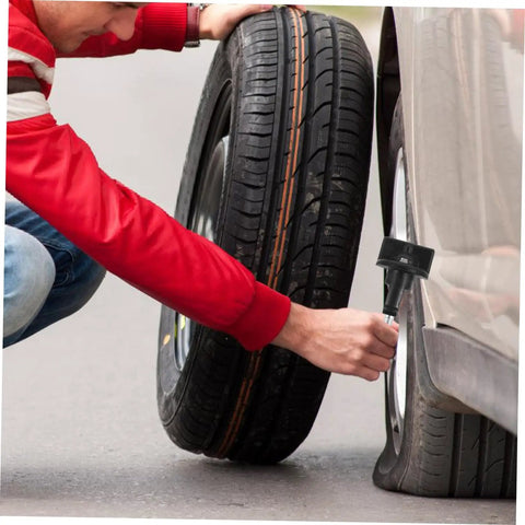 Person using Spare Tire Bolt Retainer Clamp For Cars And Trucks Durable Heavy Duty Wheel Mount Bolt Fits Most Vehicles