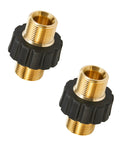Heavy Duty M22 14mm Male To M22 14mm Male Swivel Pressure Washer Adapter Set For Quick Connect Hose And Power Washer Equipment Durable Swivel Fittings With Upgraded Removable Shell For Easy Attachments brass adapters