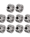10pcs stainless steel set-screw shaft collars, 6 mm bore, 12 mm OD, 7 mm wide