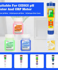 Pro Grade pH And ORP Calibration Kit With Buffers Includes pH 4.00, 7.00, 10.01 And ORP 222 mV Solutions for lab use