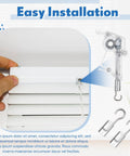 Installing 4 Pack Wand Wire And Sleeve Collar Replacement Kit For Horizontal Mini Blinds With Hook and Window Blind Repair Parts