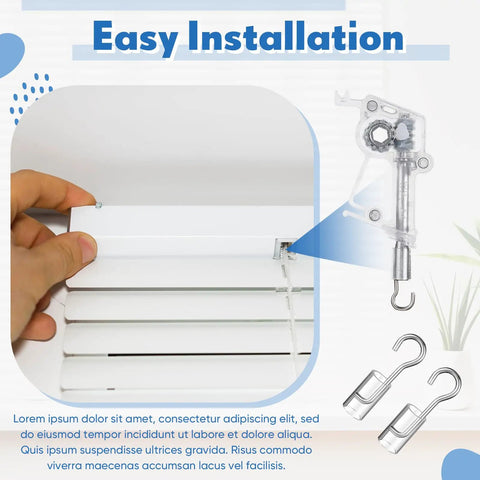 Installing 4 Pack Wand Wire And Sleeve Collar Replacement Kit For Horizontal Mini Blinds With Hook and Window Blind Repair Parts