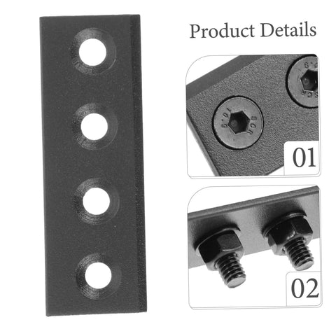 Sliding Barn Door Hardware Connector Set With Flat Plate Track Adapters For Stable Installation On Barn Doors And Cabinets Easy Setup And Design Durable Bracket System For A No Fuss Smooth Seamless Track Connection And Modern Home Renovation