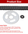 Beefed Up High Power Steel T8F Chain And Sprocket Kit with 44T rear sprocket and chain for mini bikes and go-karts