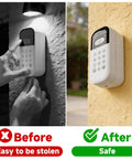 Ultimate Screwdriver Replacement Kit With Six Security Mounting Screws For Smart Garage Door Video Keypad installed securely on wall.