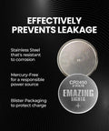 CR2450 3V Lithium Coin Cell Battery 20 Pack Heavy Duty Button Cells in stainless steel, preventing leakage and corrosion.