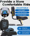 Electric Tricycle For Adults With Beast 1350W Motor, 48V 15.6Ah Battery, 20x4 Fat Tire Folding Trike, 3 Wheel Ebike, Up To 20 MPH, Differential Drive, Rugged Brown And Black Finish adjustable comfort seat
