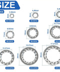 Internal Star Tooth Lock Washers Assortment Kit Featuring 410 And 820 Pieces Hardened Steel Construction Size Chart