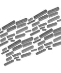 Killer Heavy Duty Stainless Steel Parallel Drive Shaft Keys Round Ended Woodruff Keys Assortment Kit 140pcs laid out on white