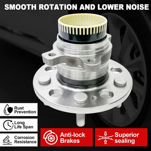 Pair Rear Wheel Bearing Hub Assembly Direct Fit For Optima 2011 2015 Cadenza 2011 2016 Sportage 2011 2016 Rondo with ABS