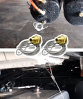 Top and bottom view of 2 Pack One Quarter Inch NPT Air Tank Drain Valve With Sixty Inch Cable for big rig semi trucks replacement