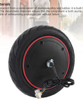 350W High Power Hub Motor Wheel Kit for Electric Scooters with aluminum alloy vacuum tire, urban background
