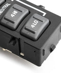 Plug And Play Four Wheel Drive Switch For 2001 2002 Chevy Silverado 1500 2500 3500 And GMC Sierra 1500 2500 3500 Suburban Tahoe Yukon XL Direct Replacement Easy Install For Electric Multi Function Control, black plastic 4WD switch panel