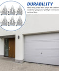 6 Pack Heavy Duty Garage Door Hinges Replacement Kit For Residential And Light Commercial Sectional Doors Durable Steel Hardware Built To Last And Easy To Install, six hinges on sectional garage door