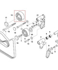 Keep Your BMW E46, E39, X5, And Z4 Running Smooth With This Durable Drive Belt Tensioner Pulley detailed diagram.