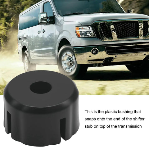 Shifter Bushing Replacement For NV3550 NV5600 NV3500 Transmissions In GM Dodge Jeep Trucks And SUVs - Easy Install Plastic End Cap Bushing, Improves Shifter Feel And Precision, Reduces Slop, Durable And Reliable Performance. Black plastic shifter bushing for GM Dodge Jeep NV transmission