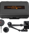 Pro Grade 0-1 Inch And 0.001 Inch Dial Indicator Kit With Magnetic Base And Case, Precision Gauge, shown with black case