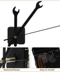 Silent Quartz Wall Clock Movement Kit with plastic hands, battery powered, for DIY repair and craft projects, easy install