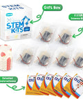 Hands On STEM Lamp Kits For Kids Ages 6 To 12, 6 Pack Bulk Science Craft Projects To Build Wooden Electric Table Lamps, Learn Circuits And Basic Electronics, Ideal For Classrooms Or Home Learning, Batteries Not Included; 6-pack with gift box and instructions
