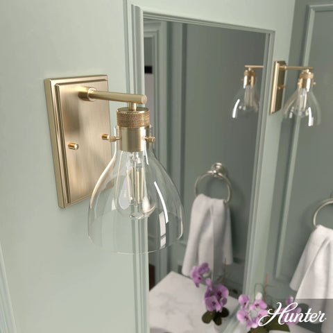 Alturas Gold 1 Light Sconce In A Medium Size Dimmable Wall Light With Transitional Style For Bedrooms Kitchens Foyers And Bathrooms