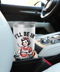 Office Vibe Insulated Tumbler For Cooking Fans, Stainless Steel Double Wall Keeps Drinks Hot Or Cold, BPA Free, on car cupholder